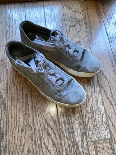 Helmut Lang Suede Shoes Sneakers Women Gray Margom Sole Italy 40.5 US 9.5 EUC