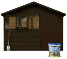 Ronseal Fence Life Plus Garden Shed  Fence Paint Dark Oak UV Protection 5L