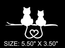 Love of Cats Vehicle Funny Vinyl Decal Bumper Sticker/Car Truck Windows