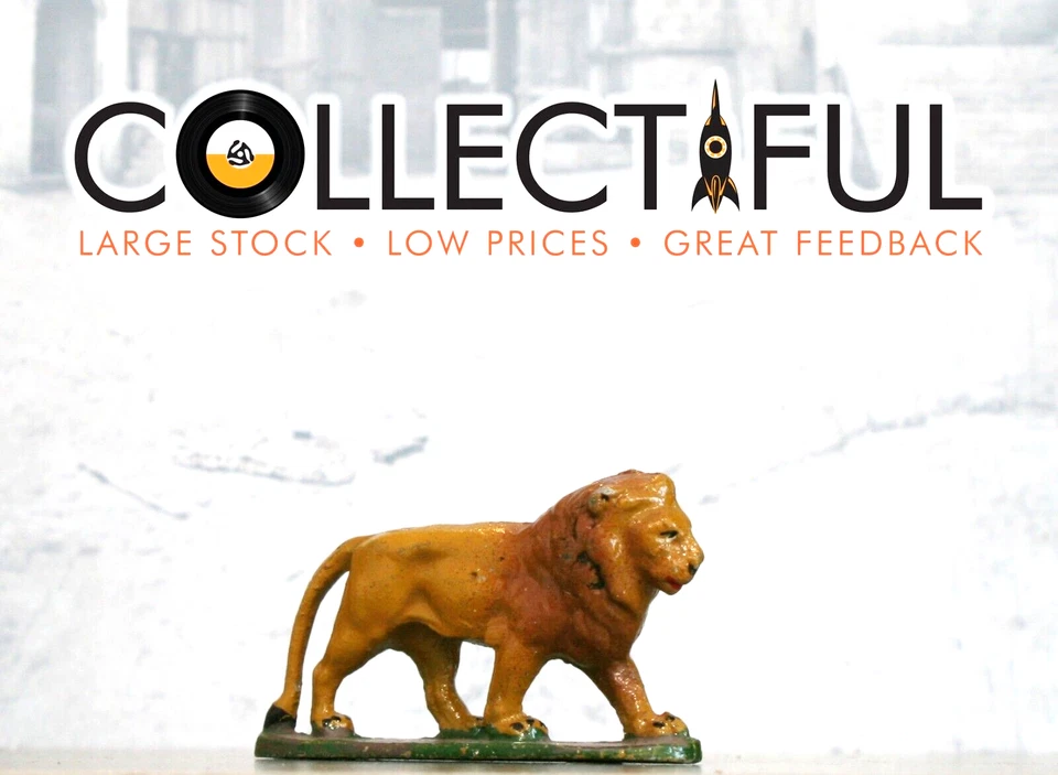 JUEGO DE FIGURAS DE METAL WENDAL - 4 PIEZAS - CAZADOR, 2 LEONES Y 1 PANTERA NEGRA - RARO🔥 Foto 4 de 4