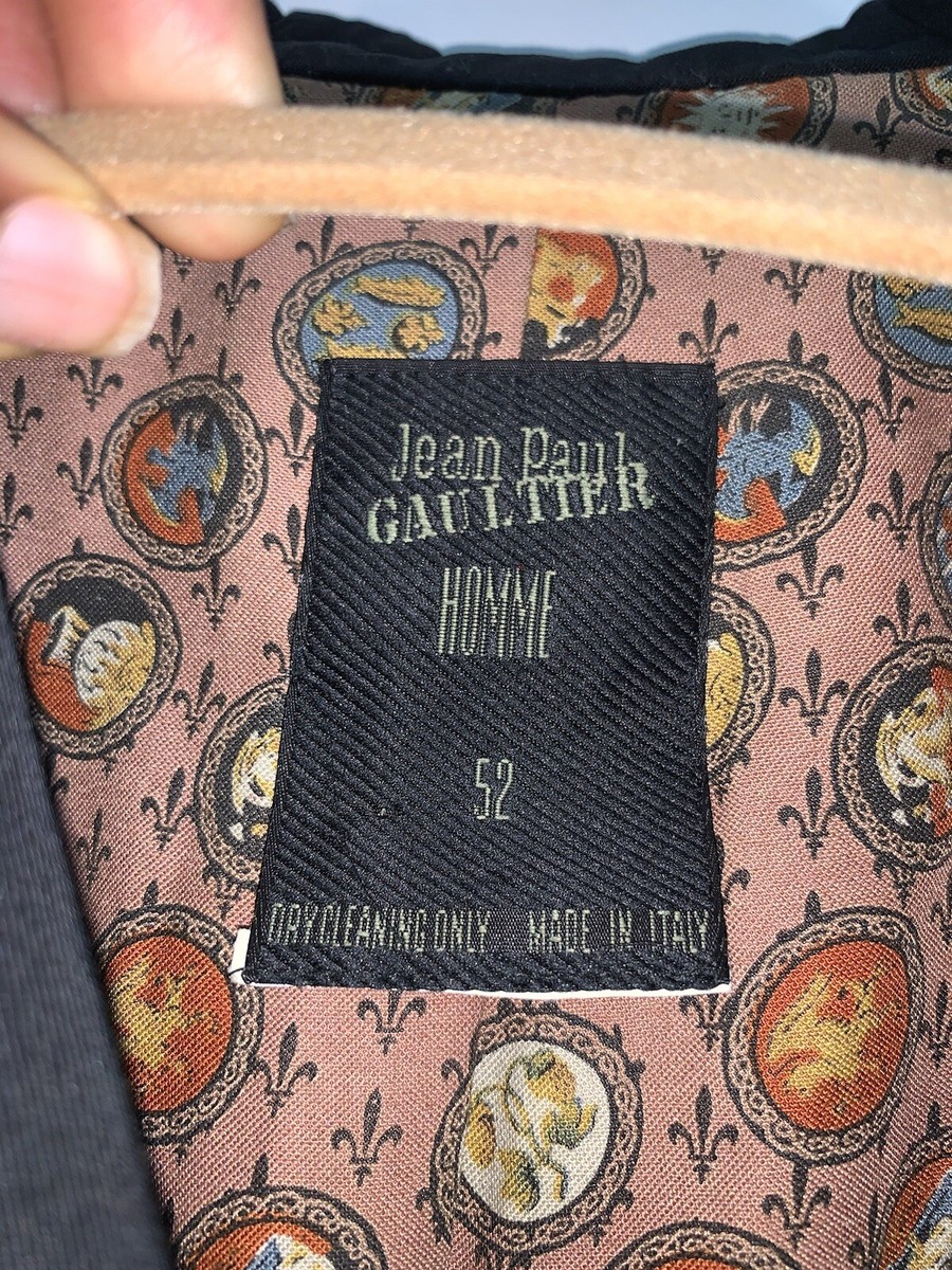 Jean Paul Gaultier Mens Vtg Jacket Too Young Die Tassel Velvet