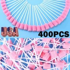 400x Disposable Oral Care Sponge Swabs Tooth Cleaning Mouth Swab With Sticks US