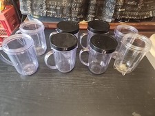 8 Magic Bullet Replacement Cups With Handles And 4 Lids