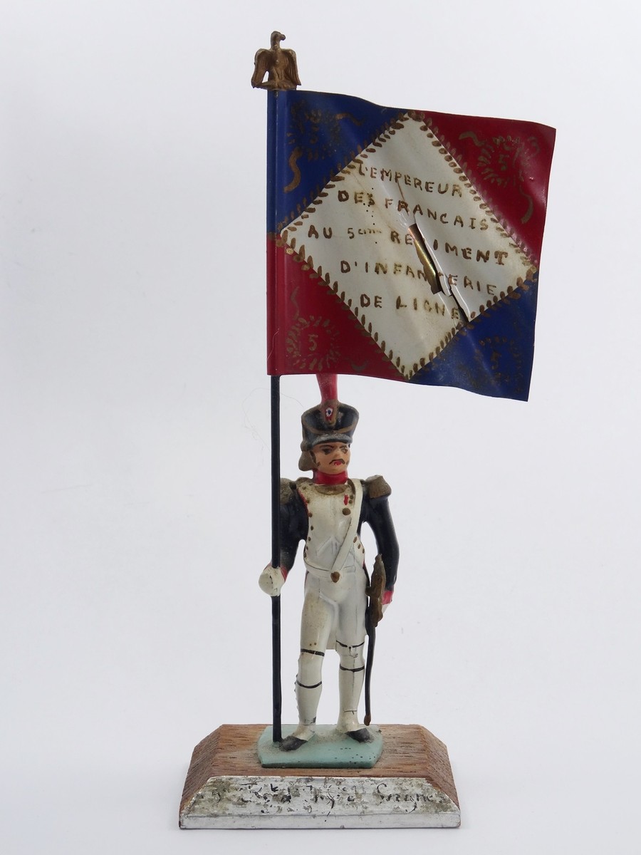 Figurine Guy Renaud - Porte Drapeau De Laroche Jaquelein, Infanterie Française, 60mm (1:32)