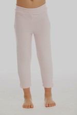  80 Chaser Girl's Kids Pink Knit Paperbag Elastic Waist Wide Leg Pants US Size 6