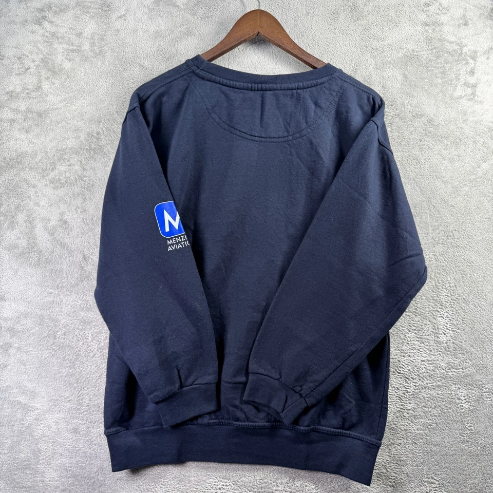 Menzies Aviación Aeroespacial Hombre Mediana M Negra Sudadera Manga Larga Foto 4 de 4