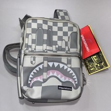 Sprayground Rose All Day La Palais Sling Gray White Shark Bag Purse