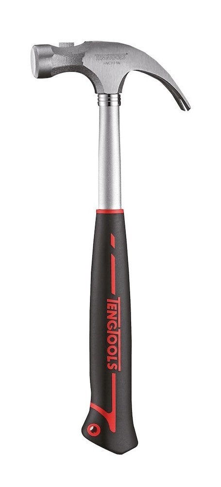 Teng Tools HMCH16M - 16oz Carpenter Magnetic Claw Hammer (Perf. Rubber Grip)