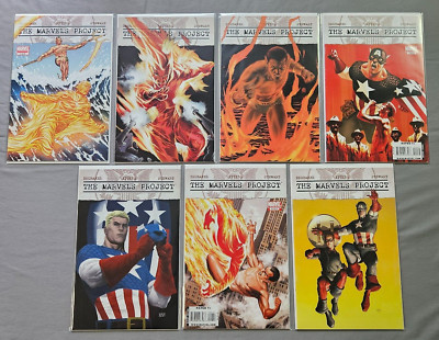 The Marvels Project 1-7 Limited Series Comic Books 2009 Sub-Mariner Cap Torch