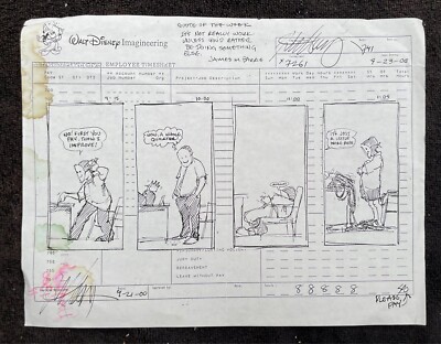 IMAGINEERING Artist JOHN HORNY 2000 Timesheet PERFORMANCE EVALUATION TIME
