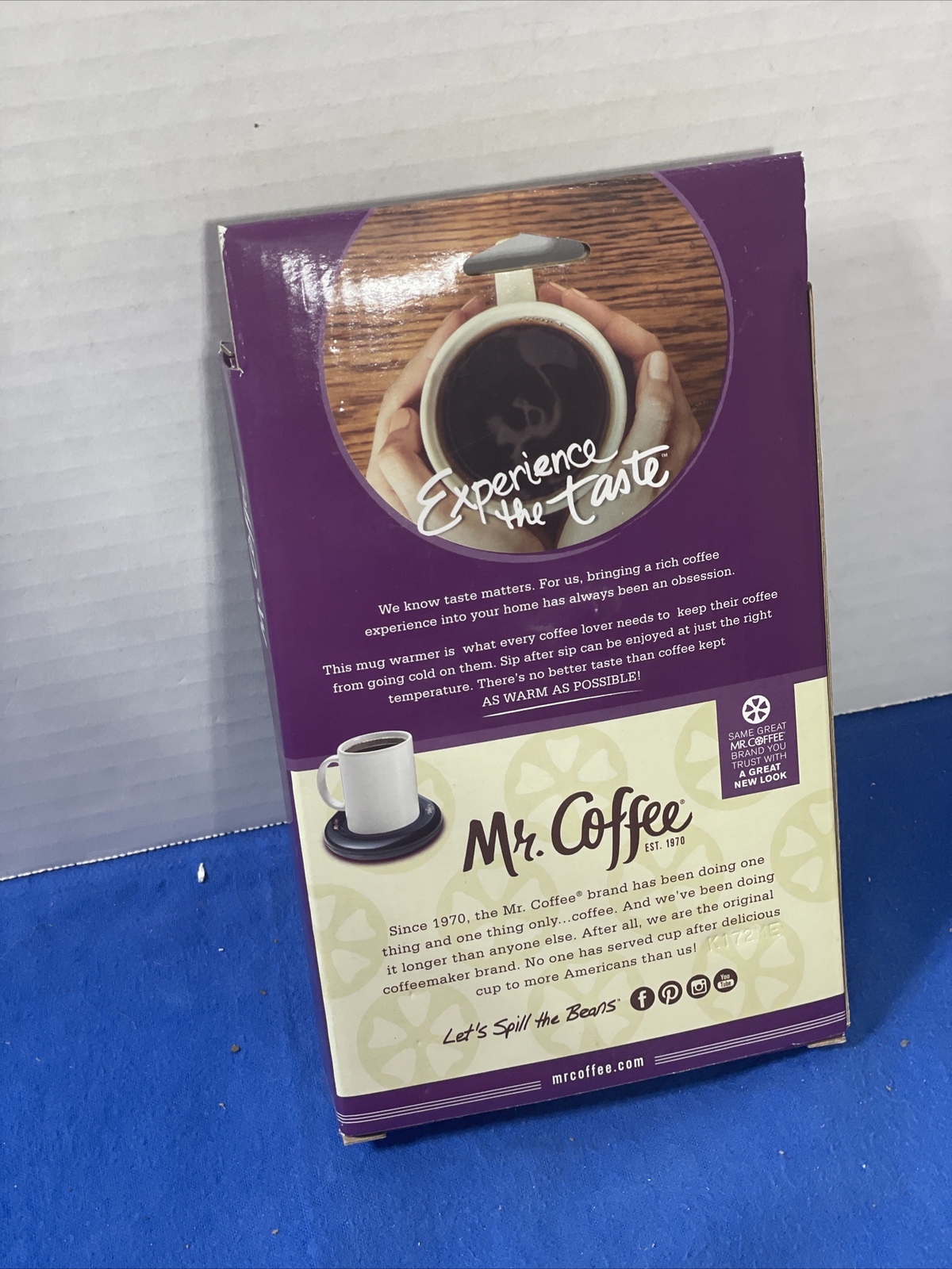 New Mr. Coffee Mug Cup Warmer Office Home Hot Beverages Tea Hot Cocoa Soup
