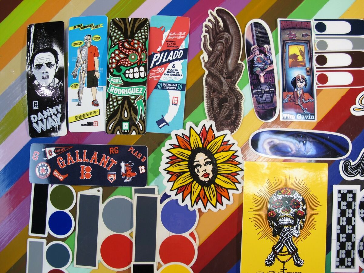 vtg 1990s Plan B skateboards sticker - Danny Way, Carroll vtg 1990s Plan B skateboards sticker - Danny Way, Carroll