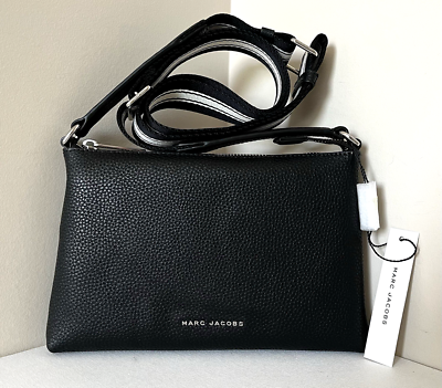 New Marc Jacobs Cosmo Crossbody Pebble Leather Black | eBay