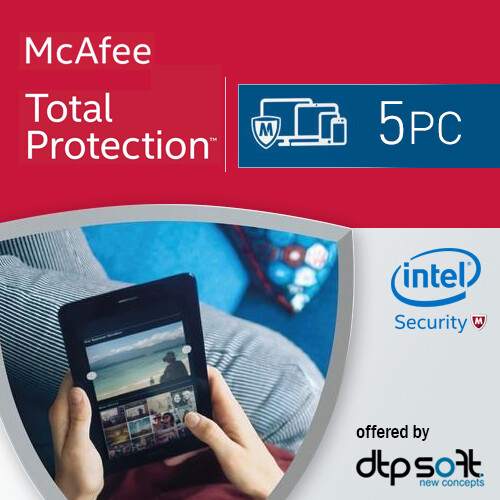 McAfee Total Protection 5 Device 1 Year Subscription for sale online eBay