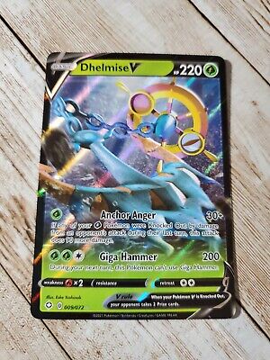 Shining Fates Dhelmise V 009//072 Ultra Rare Pokemon TCG Pack Fresh NM