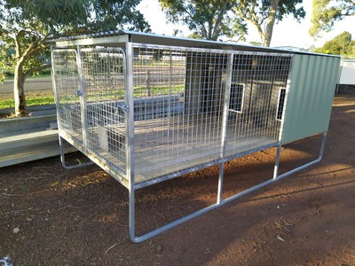 raised dog run