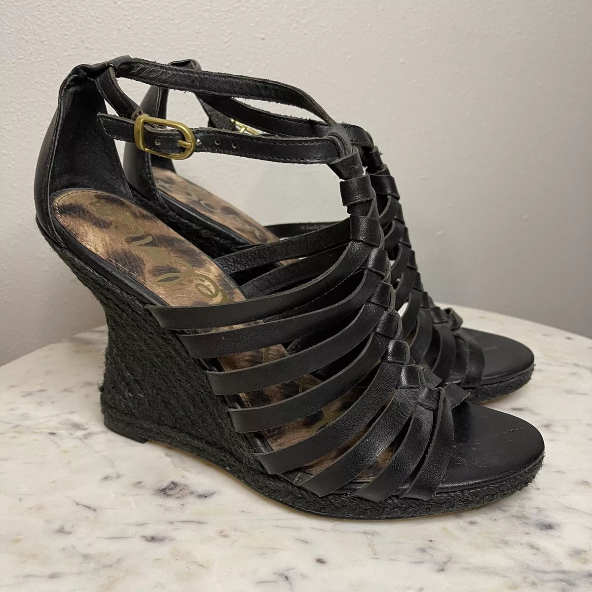 Sam edelman black gladiator hot sale sandals