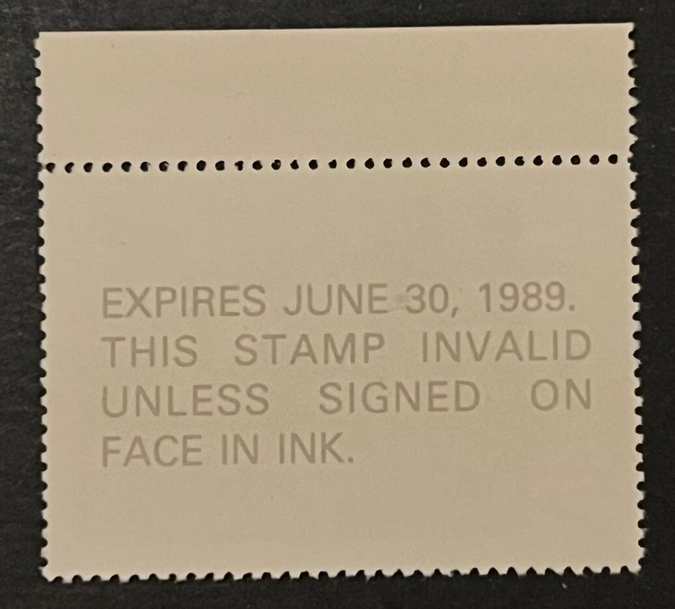 Travelstamps: 1988 Vermont State Duck Stamps - $5 Mint MNH OG - Image 4 of 4