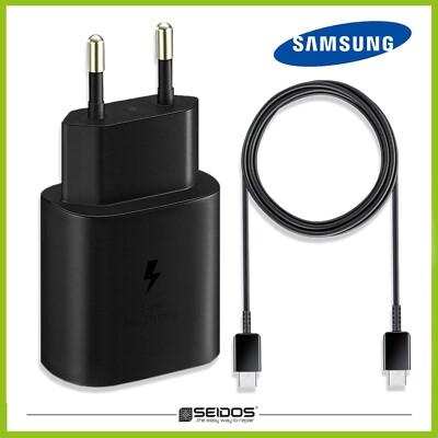Original Samsung Schnellladegerät 25W+USB-C Ladekabel Galaxy S22 S23 S24 Ultra
