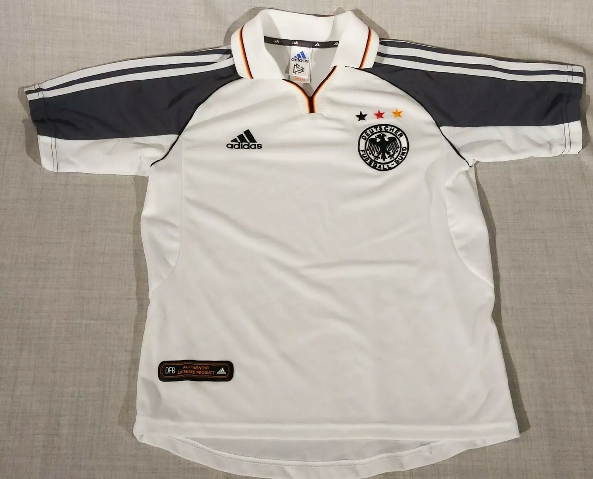 Vintage Adidas Climalite GERMANY white SHIRT JERSEY SOCCER