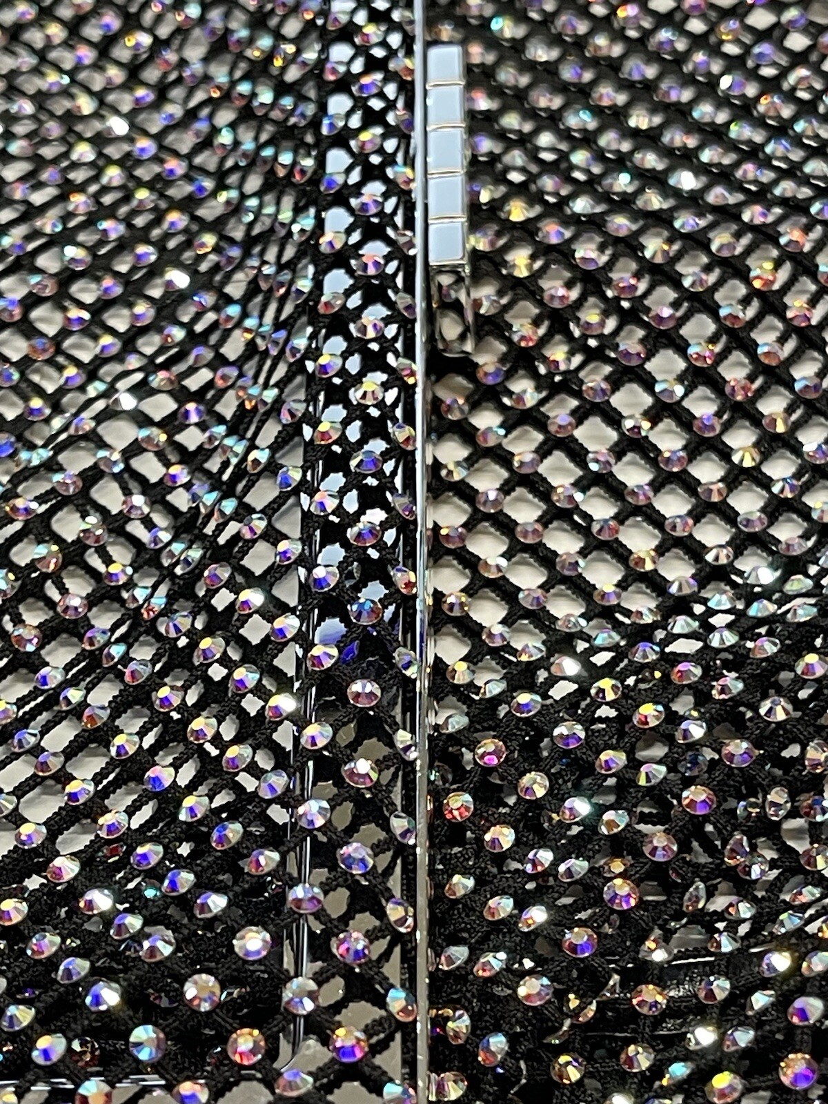 Autentica borsa a tracolla Saint Laurent in cristallo autentica