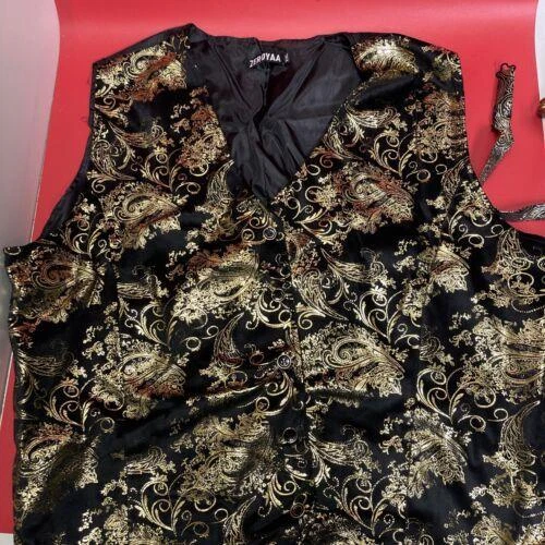 Máscara de resina Bauta y ropa 2 piezas hombre/mujer, mascarada - Imagen 3 de 12
