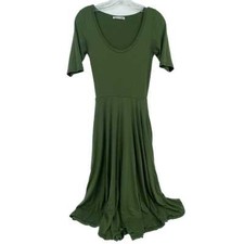 Reformation Green Pullover Maxi Dress | Made in United States