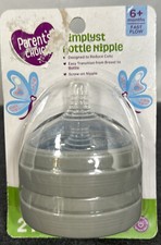 2-Pack Parent's Choice Simplyst Baby Bottle Nipple 3 Months Medium Flow