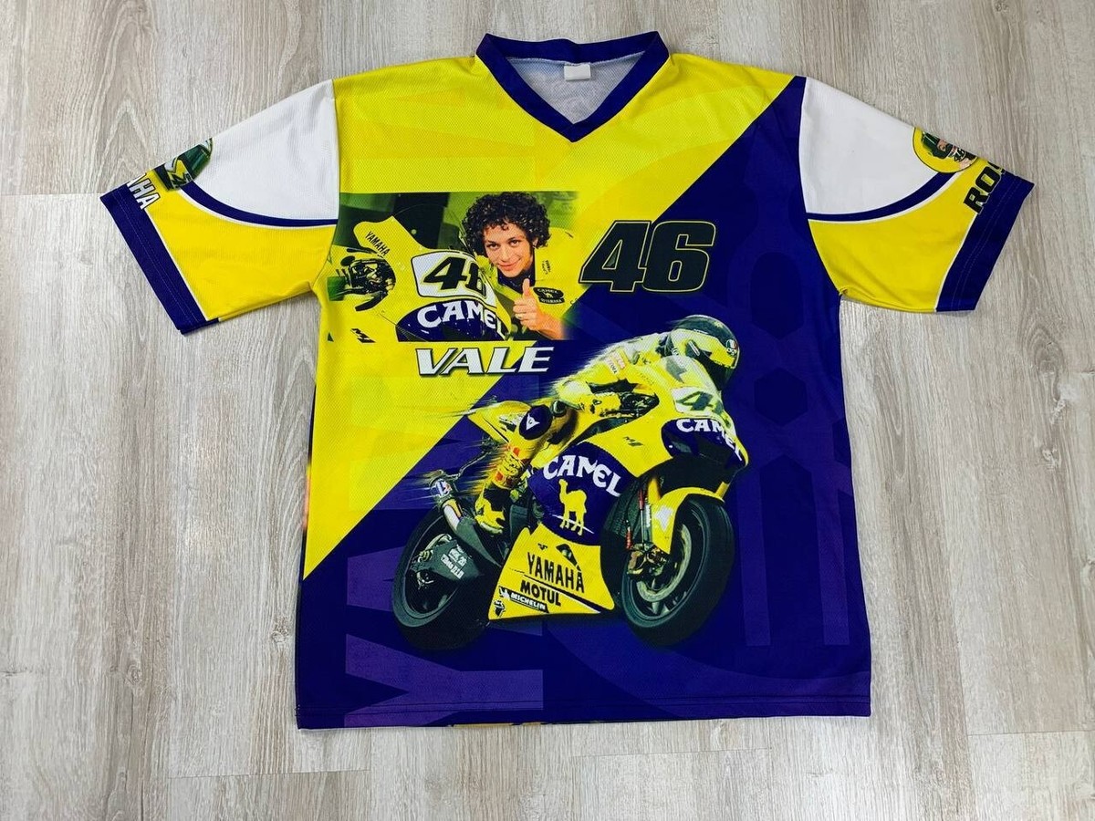 YAMAHA VR46 movistarYAMAHA レプリカTシャツ Mサイズ Official Valentino Rossi VR46 Black Yamaha T'Shirt - YKMTS 279504