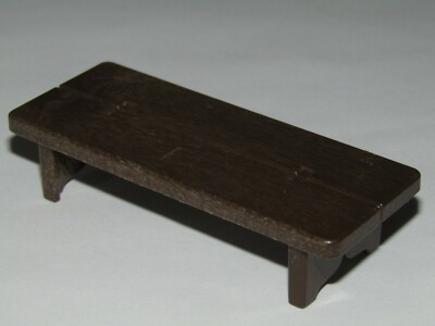 Playmobil Large Castle Barron's Battle Tower Brown Wood Bench Furniture - C30