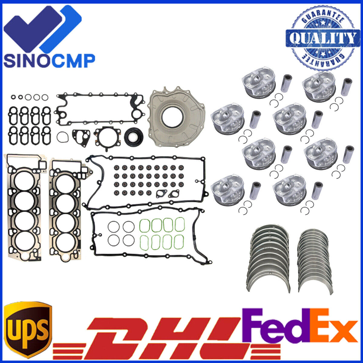 Engine Overhaul Rebuild Kit For Jaguar XE XJ Land Rover Engine Overhaul Rebuild Kit For Jaguar XE XJ Land Rover
