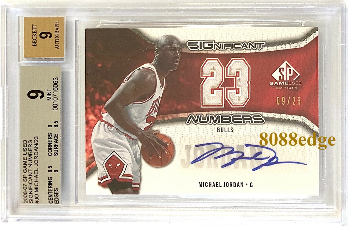 upper deck シフ　サインカード 2006-07 SPGU SIGNIFICANT NUMBERS SWATCH AUTO: MICHAEL JORDAN