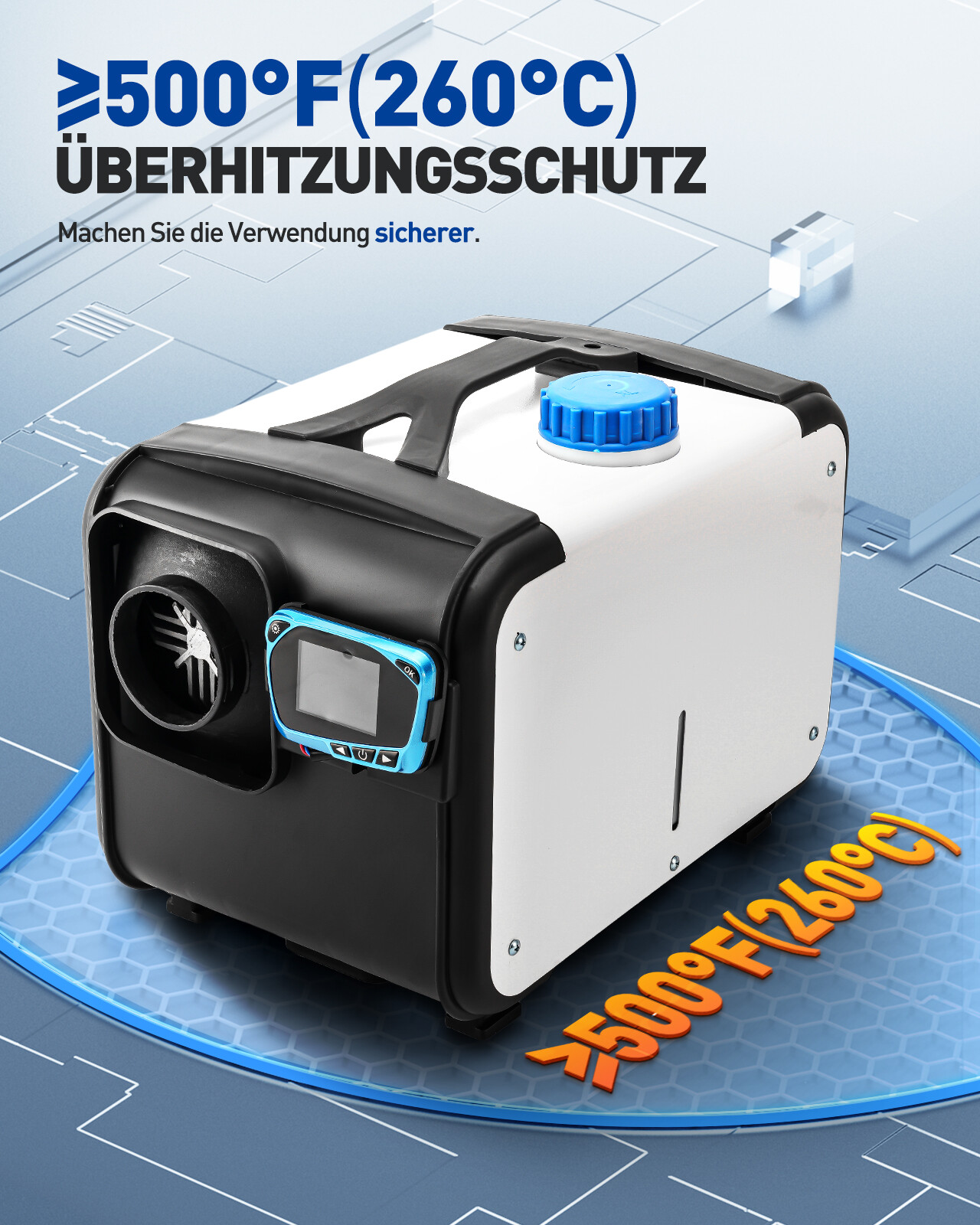 MAYTIIMO 12V 8kW Diesel Luftheizung - Standheizung Mit Fernbedienung