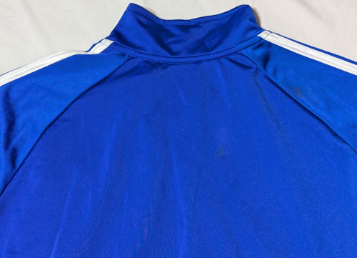 ADIDAS Boys XL (18/20) Dark Royal Blue Long Sleeve Zip Tricot Jacket NEW READ - Picture 19 of 23