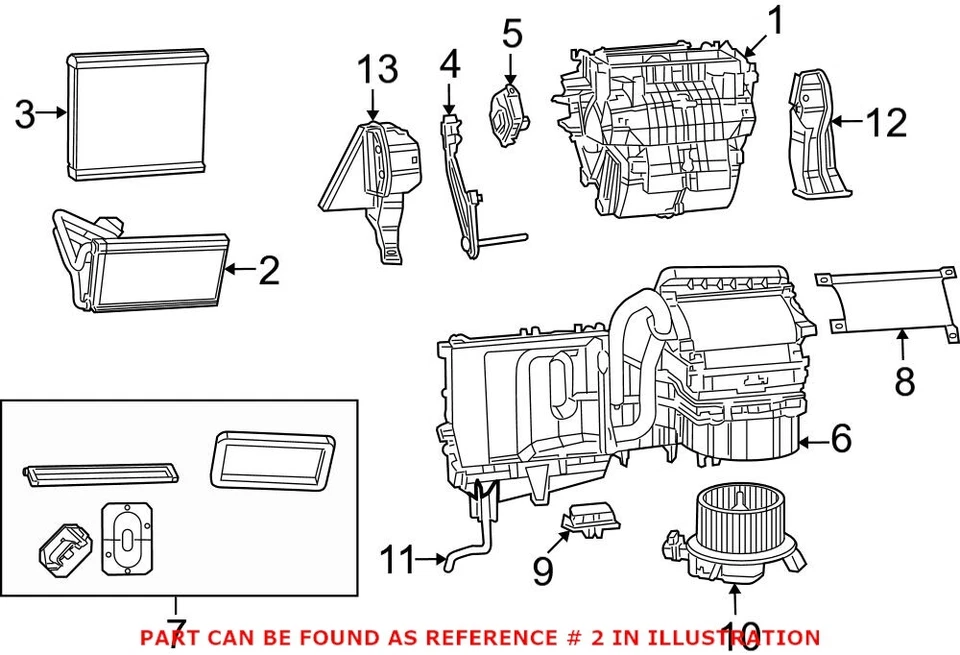 Original OEM Mopar Delantero HVAC Calentador Núcleo Exportación Para Dodge Journey L4 V6 2009-20 Foto 2 de 2