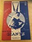 1942 St. Louis Cardinals Vs New York Giants Program/Scorecard Awesome Condition — photo 1