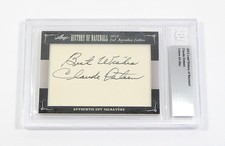 2012 Leaf Cut Signatures History of Baseball Edition Claude Osteen BGS Auto