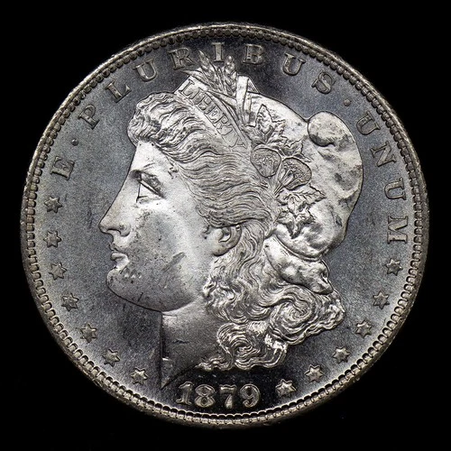 • PROOF-LIKE • GEM BU • 1879-S MORGAN $1 SILVER DOLLAR PL w/DEEPER REV. CAMEO