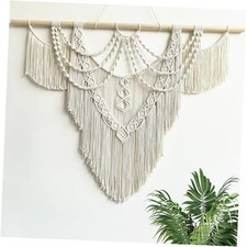 Large Macrame Wall Hanging - Boho Tapestry Macrame Wall Decor Art- Tassel-A