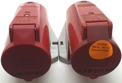 2x Mennekes type 1 wall socket 16A-6h