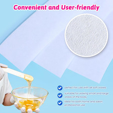200pcs Non Woven Wax Strips 2.75"x7.87" w/ Spatula Hair Removal