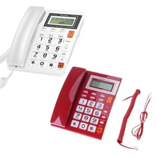Landline Telephone Corded Desktop Large Button Phone with Caller Display