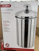 Judge 8 Cup Stainless Steel Cafetiere 1L