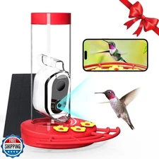 TT Nature Hummingbird Feeder with Camera Solar Powered, AI Identi
