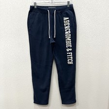 Abercrombie Fitch Vintage Womens Navy Sweatpants Y2K Joggers Spellout Logo XS