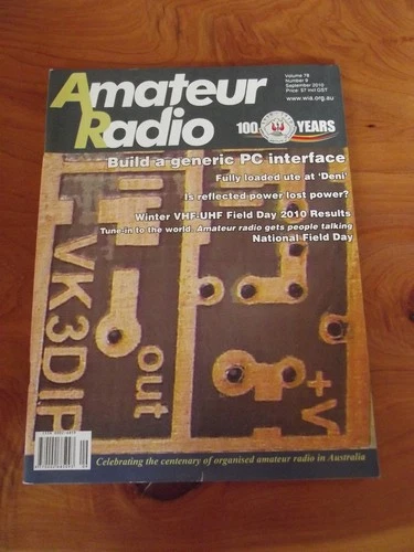 MAGAZINE  AMATEUR RADIO  SEPTEMBER 2010    GREAT   ** MUST SEE ***