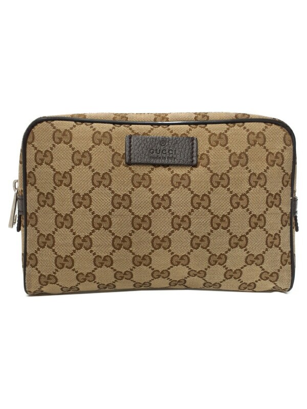 Gucci GG Monogram Canvas Crossbody Bag 449174 T1649 Black