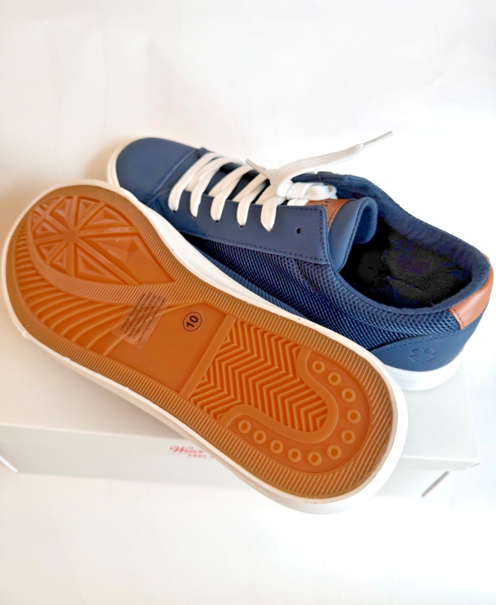 Lucky Brand Men Scott Sneakers Navy Size 11 memory foam  display picture 3