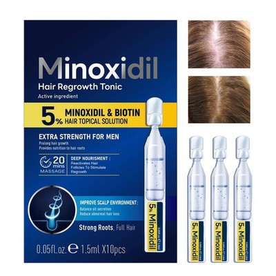 Topische alkoholfreie Formel mit 5 % Minoxidil   Haarwachstumsserum