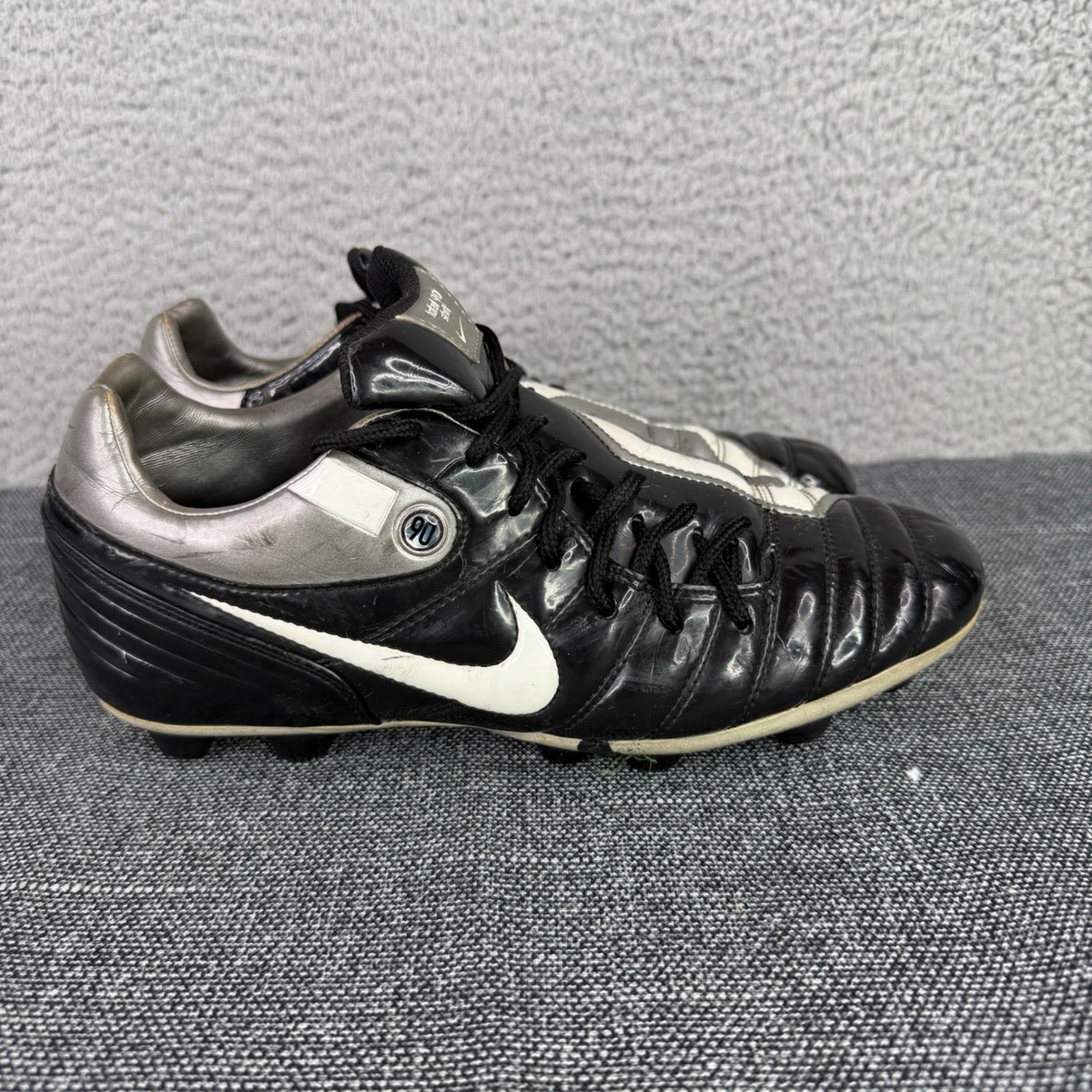Nike Total 90 Shift Soccer Cleats Mens 8.5 Black Silver  display picture 2